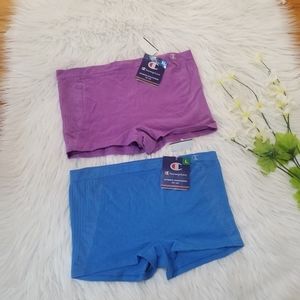 CHAMPION Bundle 2 Women's Athleticwear Boxer Shorts SIZE L AND SIZE XL....